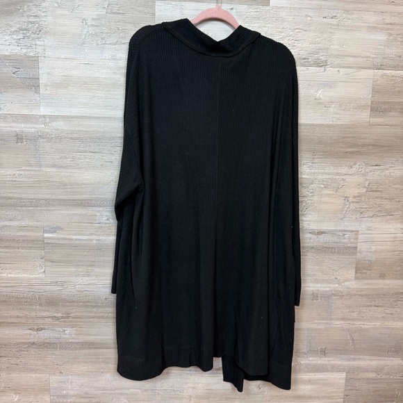 Free People Intimately Ribbed Longline Cardigan Black Size L - Picture 3 of 7